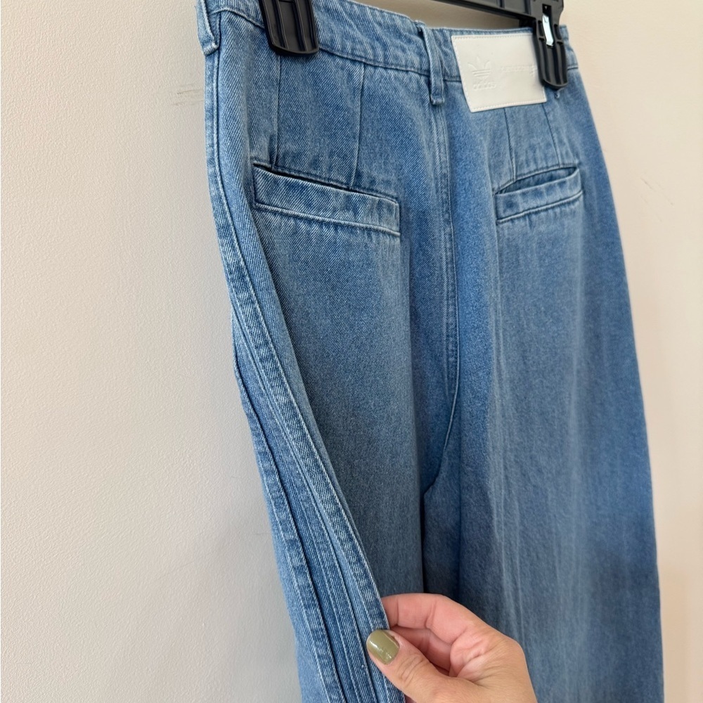 adidas & KSENIASCHNAIDER collab wide leg denim - size 28 - Picture 9 of 10